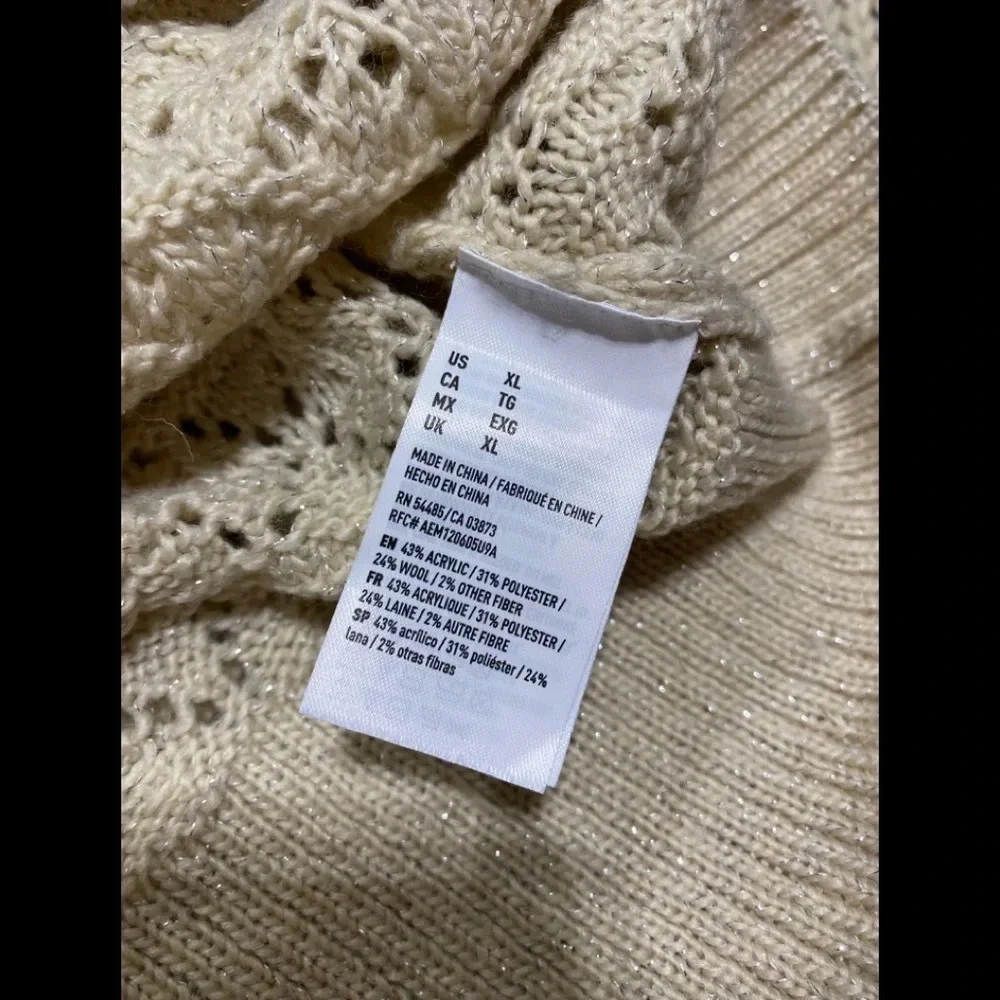 NWOT American Eagle Outfitters Open Knit Long Line Sweater